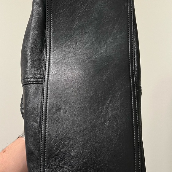 Bottega Veneta Black Leather Tote – Vintage / Intrecciato Handles – 17” - Picture 5 of 16